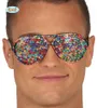 Bunte Strassstein Mosaik Partybrille Produktbild-Vorschau 1