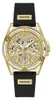 Guess Damen Multifunkion Armbanduhr Queen schwarz, gold 40 Produktbild-Vorschau 7