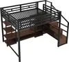 Flieks Etagenbett Metallbett 140x200cm mit TV-Ständer und Produktbild-Vorschau 11