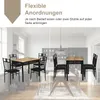 A split image showing two dining table arrangements with chairs in a kitchen/dining room setting. Anteprima dell’immagine prodotto
