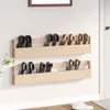 vidaXL Nástěnný botník 2 ks 110x9x23 cm Masivní borovicové Náhled obrázku produktu 2