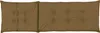 A brown tufted cushion for a lounge chair or sun lounger, laid flat on a white background. Produktbild-Vorschau