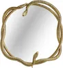 A decorative mirror with a gold metal snake sculpture frame. Produktbild-Vorschau