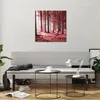 Bilder auf glas - Einteilig - Wald Rot Bäume - 60x60cm - Produktbild-Vorschau 6