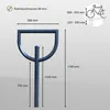 5 x Fahrradanlehnbügel 118 x 56 cm Stahl Ø 60 mm zum Produktbild-Vorschau 4