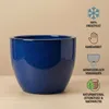 Pot de fleurs en céramique Eggpot bleu royal Ø29cm Voir les images du produit 7