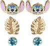 A set of three pairs of earrings against a white background. Anteprima dell’immagine prodotto