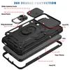 An exploded view diagram of a phone case, showing its different layers and components. Produktbild-Vorschau
