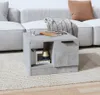 Tavolino in cemento grigio 50x50x36 cm materiale a base di Anteprima dell’immagine prodotto 8