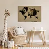 MuchoWow® Poster Weltkarte - Schwarz - Löwe 90x60 cm - Produktbild-Vorschau 7