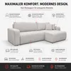 VENASI Ecksofa mit Schlaffunktion Luna XL, Beige Cordstoff Produktbild-Vorschau 16