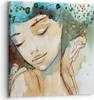 Bild auf Leinwand - Leinwandbild - Frau modern - 30x30cm - Produktbild-Vorschau 1