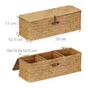 Relaxdays Aufbewahrungsbox mit Deckel, Seegras Korb mit 3 Produktbild-Vorschau 4