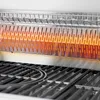 Close-up view of the heating element and grill grates of a gas grill. Produktbild-Vorschau