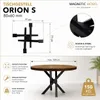 Orion rám stolu (antracit, 77x77xV71 cm) designový křížový Náhled obrázku produktu 4