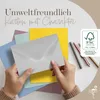 Falinko 50x Faltkarten mit Umschlag Pastell Farbmix I Din Produktbild-Vorschau 3