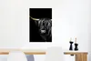 MuchoWow® Poster Schottisches Hochlandrind - Gold - Schwarz Produktbild-Vorschau 5