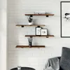 Shelves mounted on a white brick wall above a sofa. Anteprima dell’immagine prodotto