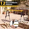 COSTWAY werkbank, set van 2, inklapbare steunen, hoogte Productafbeelding-voorbeeld 4