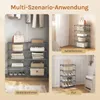 WOLTU Schuhregal schmal 5 Ebenen, Metall, für 10 Paar Produktbild-Vorschau 7