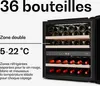 Klarstein Velaire Cave à Vin 2 Zones - 36 Bouteilles, Voir les images du produit 3
