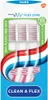 Aquafresh Brosse à dents Clean & Flex Hard 3 pièces - Pack Voir les images du produit 3