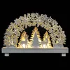 Decorazione luminosa in compensato, scena con renna Anteprima dell’immagine prodotto 3