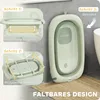 AIYAPLAY 2er -Set Babybadewanne, faltbar Baby Bathtub mit Produktbild-Vorschau 4