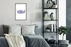 MuchoWow® MuchoWow® Gerahmtes Poster Narwal - Lila - Produktbild-Vorschau 6