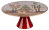 Clayre & Eef Tortenplatte auf Fuß Ø 33x14 cm Rot Kunststoff Produktbild-Vorschau 1