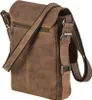 Greenburry Umhängetasche Leder Herren Damen braun VINTAGE Produktbild-Vorschau 7