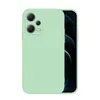 A light green phone case is shown from the back, with the phone screen visible on the right side. Produktbild-Vorschau