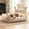 4L Textil MOLLY Kuscheliges Cord Hundebett mittelgroße Produktbild-Vorschau 2
