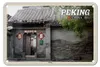 Blechschild Reise 18x12cm Peking China Hutong Geschenk Produktbild-Vorschau 1