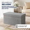 CASARIA® Sitzbank mit Stauraum Faltbar Grau 80x40x40cm Produktbild-Vorschau 2