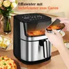Aigostar Dual Blaze™ Heißluftfritteuse XXL, 8L, 2000W, mit Produktbild-Vorschau 6