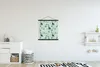 MuchoWow® Textilposter Dschungel - Giraffe - Palme 60x60 cm Produktbild-Vorschau 2