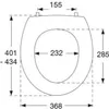 Pressalit 3000 Standard WC-Sitz weiß 190000-UN3999 Produktbild-Vorschau 3