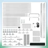 Aopunly Poulailler 3x8x2m Poulailler pour petits animaux Voir les images du produit 3