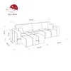 Idohome–Ecksofa Pedro XL Chenille mit Schlaffunktion und Produktbild-Vorschau 7