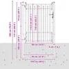 vidaXL Cancello da recinzione HORST 100 x 125 cm in metallo Anteprima dell’immagine prodotto 5