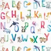5 Bögen Geschenkpapier Tier ABC Aquarell bunt - 1,60€/qm- Produktbild-Vorschau 2