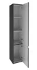 Domodomo Hängender Badhochschrank schwarz glänzend 157 x 30 Produktbild-Vorschau 2
