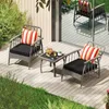 COSTWAY Gartenmöbel Set Polyrattan, Balkonmöbel mit Produktbild-Vorschau 2