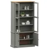 vidaXL Vitrína VIGO Grey 85x35x170 cm borovicový masiv Náhled obrázku produktu 3