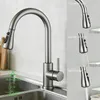 AICA Hochdruck Edelstahl Küchenarmatur Ausziehbar Produktbild-Vorschau 3