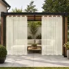 Outdoor Vorhang mit Ösen Wasserdicht Transparent Gardinen Produktbild-Vorschau 11