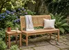Massive Teakholzbank Kingsbury 120 cm – Gartenbank ohne Produktbild-Vorschau 2