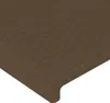 Kopfteil mit Ohren Dunkelbraun 203x23x118/128 cm Stoff Produktbild-Vorschau 5