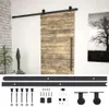 vidaXL Schiebetürbeschlag-Set SKIEN 200 cm Stahl Schwarz Produktbild-Vorschau 2